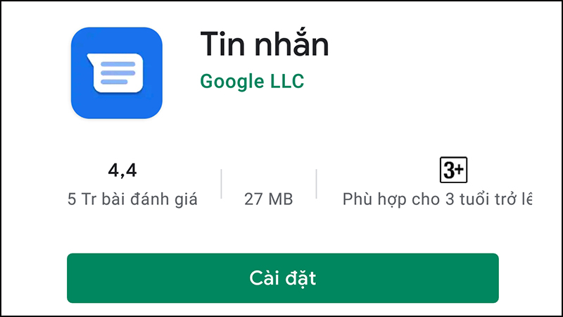 C&oacute; thể d&ugrave;ng Google Tin nhắn thay cho ứng dụng Tin nhắn th&ocirc;ng thường